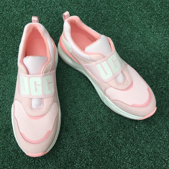 NWT Ugg La Flex Sneaker Posie Pink White 7 - Picture 10 of 13